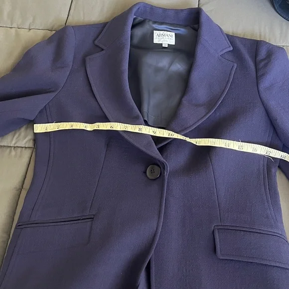 Armani Collezioni Dark Purple Women's Blazer - Picture 3 of 11